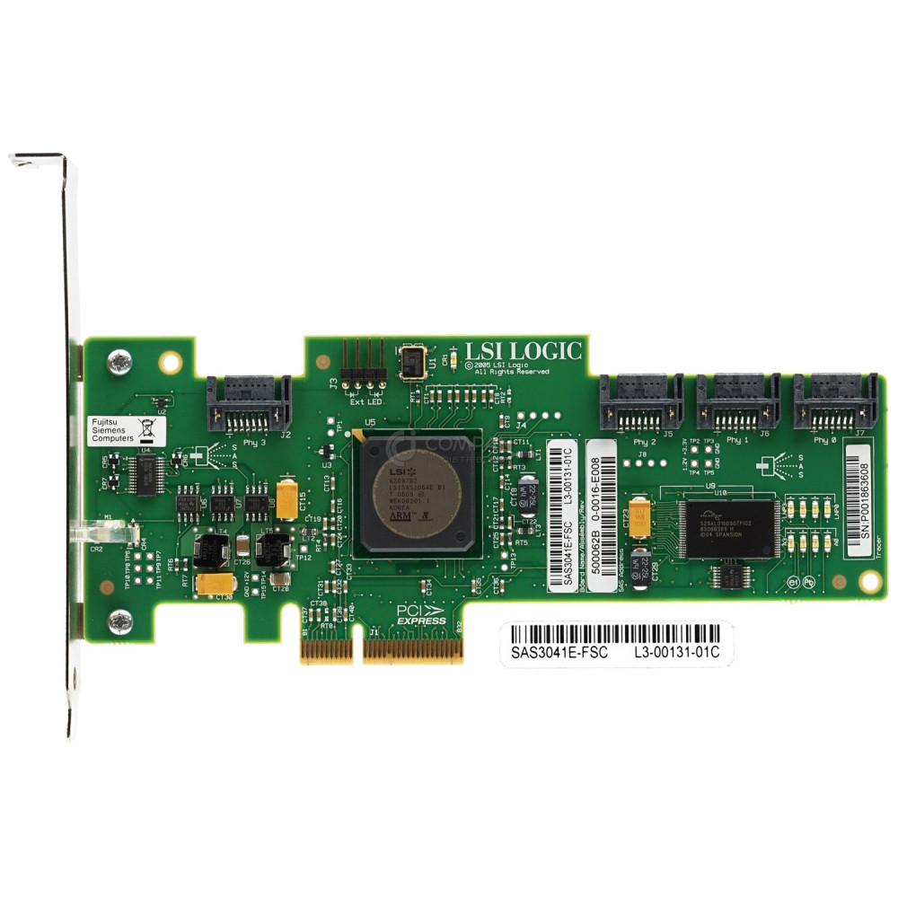 SAS3041E-FSC FUJITSU LSI 4PORT SAS RAID CONTROLLER CARD PCI-E - L3-00131-01C